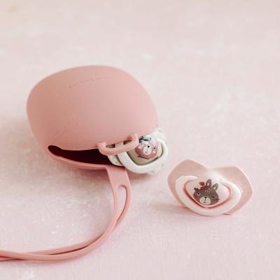 Canpol babies Silicone Soother Case Pink Pouzdro na dudlík pro děti 1 ks