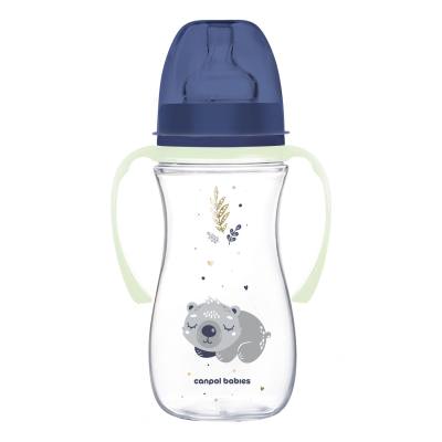 Canpol babies Sleepy Koala Easy Start Anti-Colic Bottle Blue 12m+ Kojenecká lahev pro děti 300 ml