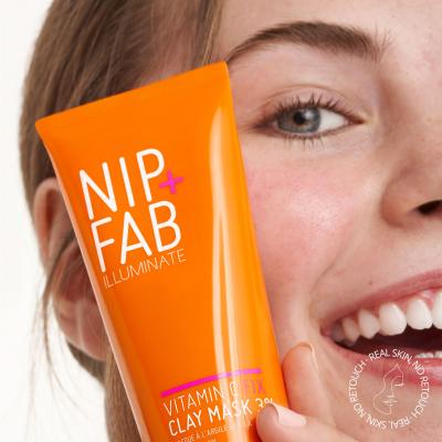 NIP+FAB Illuminate Vitamin C Fix Clay Mask 3% Pleťová maska pro ženy 75 ml