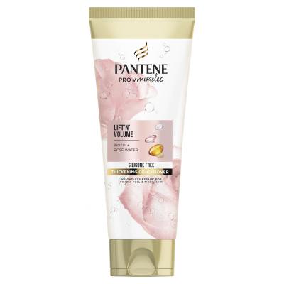 Pantene PRO-V Luxury Me Time Kit Dárková kazeta šampon Lift&#039;N&#039;Volume 300 ml + kondicionér Lift&#039;N&#039;Volume 200 ml + kondicionér ve spreji Volume SOS 150 ml + olej na vlasy 7in1 Oil 100 ml + kosmetická taštička