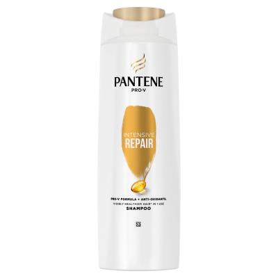 Pantene PRO-V Your Golden Me Time Kit Dárková kazeta šampon Intensive Repair 250 ml + kondicionér Intensive Repair 200 ml + olej na vlasy Keratin Protect Oil 100 ml + intenzivní péče na vlasy Serum Shots Intensive Repair 3x15 ml + kosmetická taštička