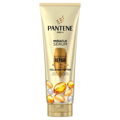 Pantene PRO-V Your Golden Me Time Kit Dárková kazeta šampon Intensive Repair 250 ml + kondicionér Intensive Repair 200 ml + olej na vlasy Keratin Protect Oil 100 ml + intenzivní péče na vlasy Serum Shots Intensive Repair 3x15 ml + kosmetická taštička