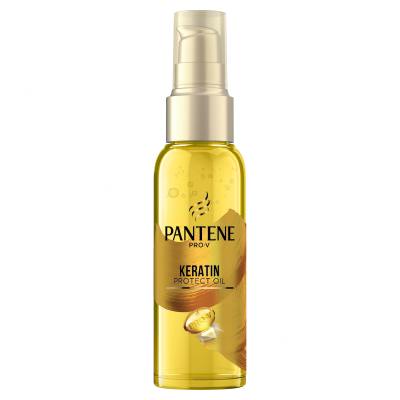 Pantene PRO-V Your Golden Me Time Kit Dárková kazeta šampon Intensive Repair 250 ml + kondicionér Intensive Repair 200 ml + olej na vlasy Keratin Protect Oil 100 ml + intenzivní péče na vlasy Serum Shots Intensive Repair 3x15 ml + kosmetická taštička