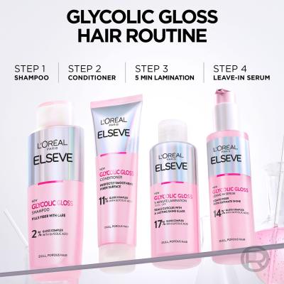 L&#039;Oréal Paris Elseve Glycolic Gloss Shampoo Šampon pro ženy 200 ml