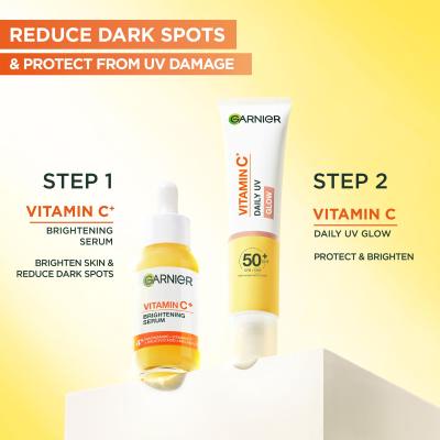 Garnier Skin Naturals Vitamin C Daily UV Glow SPF50+ Denní pleťový krém pro ženy 40 ml