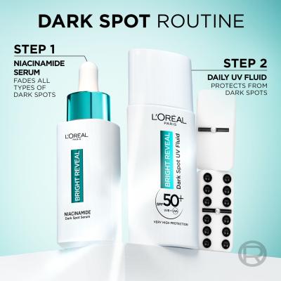 L&#039;Oréal Paris Bright Reveal Dark Spot UV Fluid SPF50+ Denní pleťový krém 50 ml