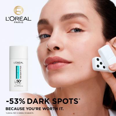 L&#039;Oréal Paris Bright Reveal Dark Spot UV Fluid SPF50+ Denní pleťový krém 50 ml