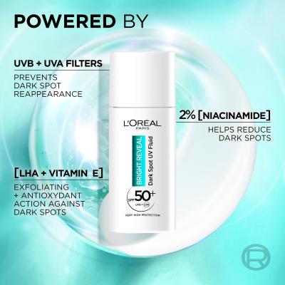 L&#039;Oréal Paris Bright Reveal Dark Spot UV Fluid SPF50+ Denní pleťový krém 50 ml