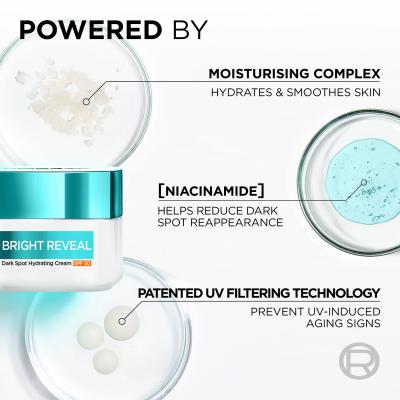 L&#039;Oréal Paris Bright Reveal Dark Spot Hydrating Cream SPF50 Denní pleťový krém 50 ml