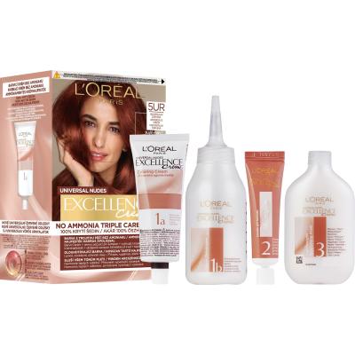 L&#039;Oréal Paris Excellence Creme Triple Protection Barva na vlasy pro ženy 48 ml Odstín 5UR Universal Red