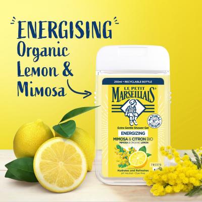 Le Petit Marseillais Extra Gentle Shower Gel Mimosa &amp; Bio Lemon Sprchový gel 250 ml