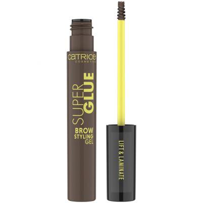 Catrice Super Glue Brow Styling Gel Gel a pomáda na obočí pro ženy 4 ml Odstín 030 Deep Brown