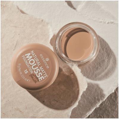 Essence Natural Matte Mousse Make-up pro ženy 16 g Odstín 15