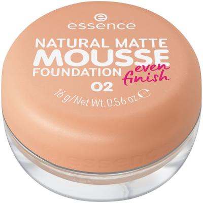 Essence Natural Matte Mousse Make-up pro ženy 16 g Odstín 02