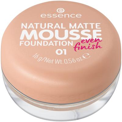 Essence Natural Matte Mousse Make-up pro ženy 16 g Odstín 01