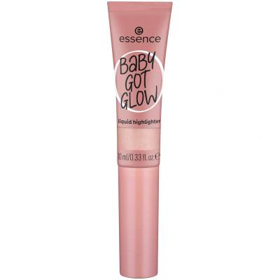 Essence Baby Got Glow Liquid Highlighter Rozjasňovač pro ženy 10 ml Odstín 20 Rose And Shine