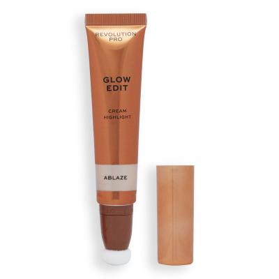 Revolution Pro Glow Edit Cream Highlighter Rozjasňovač pro ženy 15 ml Odstín Ablaze