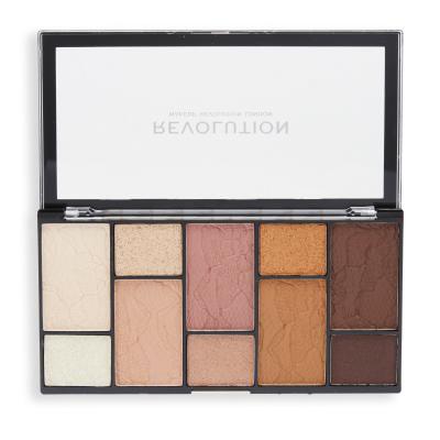 Makeup Revolution London Reloaded Dimension Eyeshadow Palette Oční stín pro ženy 24,5 g Odstín Neutral Charm