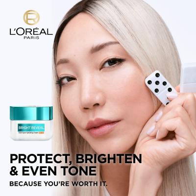 L&#039;Oréal Paris Bright Reveal Dark Spot Hydrating Cream SPF50 Denní pleťový krém 50 ml poškozená krabička