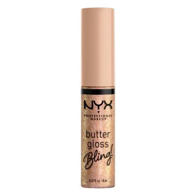 NYX Professional Makeup Butter Gloss Bling Lesk na rty pro ženy 8 ml Odstín 01 Bring The Bling