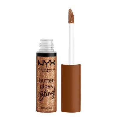 NYX Professional Makeup Butter Gloss Bling Lesk na rty pro ženy 8 ml Odstín 04 Pay Me In Gold