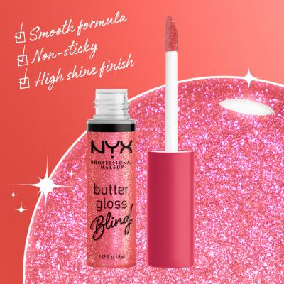 NYX Professional Makeup Butter Gloss Bling Lesk na rty pro ženy 8 ml Odstín 05 She Got Money