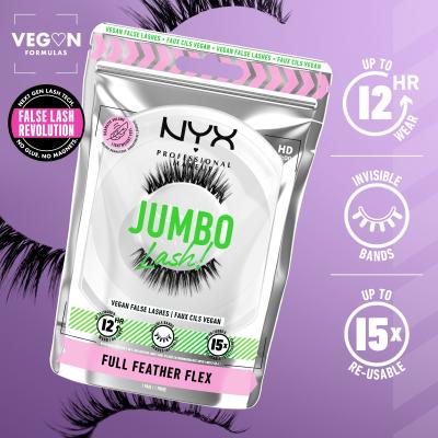 NYX Professional Makeup Jumbo Lash! Full Feather Flex Umělé řasy pro ženy 1 ks