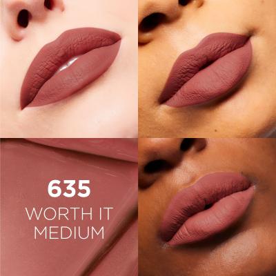 L&#039;Oréal Paris Infaillible Matte Resistance Lipstick Rtěnka pro ženy 5 ml Odstín 635 Worth It Medium