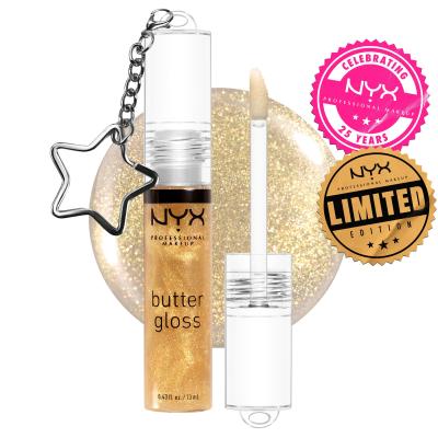 NYX Professional Makeup Butter Gloss Limited Edition Lesk na rty pro ženy 13 ml Odstín 25K Gold