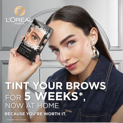 L&#039;Oréal Paris Brow Color Semi-Permanent Eyebrow Tint Barva na obočí pro ženy 1 ks Odstín 5.0 Brunette