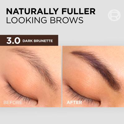 L&#039;Oréal Paris Brow Color Semi-Permanent Eyebrow Tint Barva na obočí pro ženy 1 ks Odstín 3.0 Dark Brunette