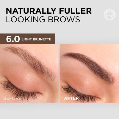 L&#039;Oréal Paris Brow Color Semi-Permanent Eyebrow Tint Barva na obočí pro ženy 1 ks Odstín 6.0 Light Brunette