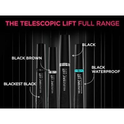 L&#039;Oréal Paris Telescopic Lift Waterproof Řasenka pro ženy 8 ml Odstín Black