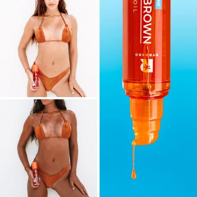 Byrokko Shine Brown Beta Carotene Tanning Maximiser Oil Opalovací přípravek na tělo pro ženy 150 ml