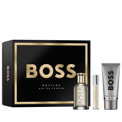 HUGO BOSS Boss Bottled Dárková kazeta parfémovaná voda 100 ml + parfémovaná voda 10 ml + sprchový gel 100 ml