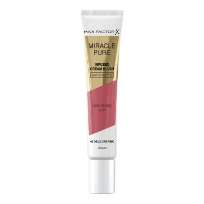 Max Factor Miracle Pure Infused Cream Blush Tvářenka pro ženy 15 ml Odstín 05 Delicate Pink