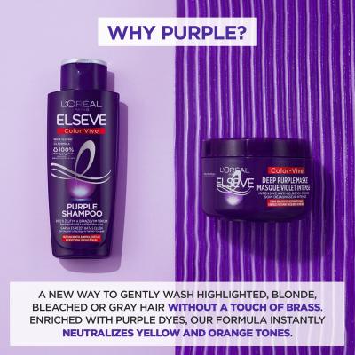 L&#039;Oréal Paris Elseve Color-Vive Deep Purple Mask Maska na vlasy pro ženy 250 ml