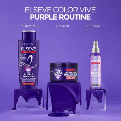 L&#039;Oréal Paris Elseve Color-Vive Deep Purple Mask Maska na vlasy pro ženy 250 ml