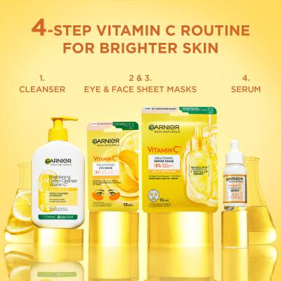 Garnier Skin Naturals Vitamin C Brightening Eye Mask Maska na oči pro ženy 1 ks