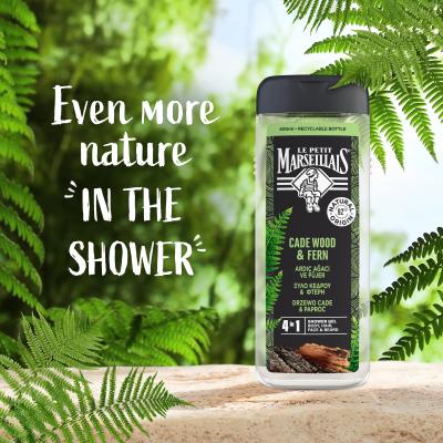 Le Petit Marseillais Cade Wood &amp; Fern Sprchový gel pro muže 400 ml