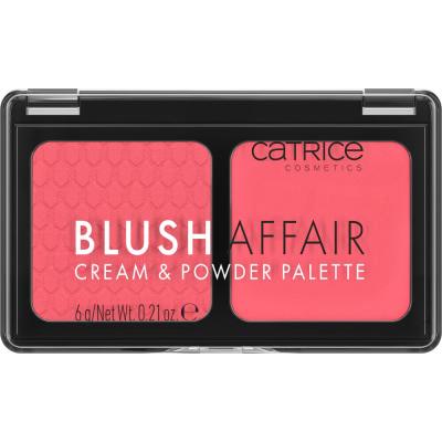 Catrice Blush Affair Cream &amp; Powder Palette Tvářenka pro ženy 6 g Odstín 010 Stunning Strawberry