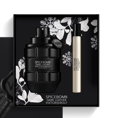 Viktor &amp; Rolf Spicebomb Dark Leather Dárková kazeta parfémovaná voda 90 ml + parfémovaná voda 10 ml