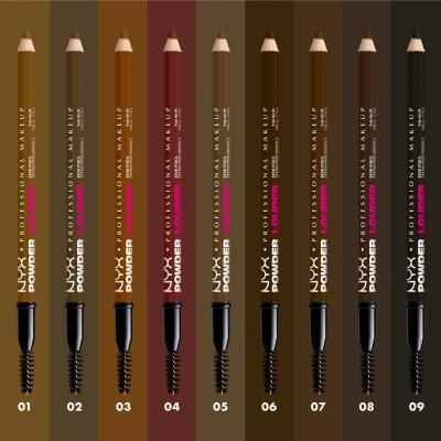 NYX Professional Makeup Powder Louder Brow Pencil Tužka na obočí pro ženy 1,15 g Odstín 07 Espresso