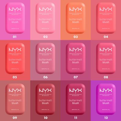 NYX Professional Makeup Buttermelt Blush Tvářenka pro ženy 5 g Odstín 01 My Butta Half