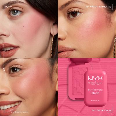 NYX Professional Makeup Buttermelt Blush Tvářenka pro ženy 5 g Odstín 08 Getting Butta