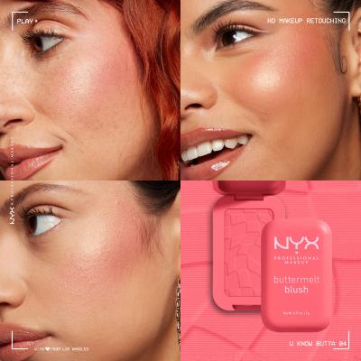 NYX Professional Makeup Buttermelt Blush Tvářenka pro ženy 5 g Odstín 04 You Know Butta