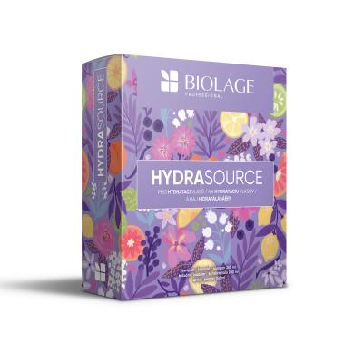 Biolage Hydra Source Dárková kazeta šampon Hydra Source 250 ml + kondicionér Hydra Source 200 ml + olej na vlasy All-In-One Multi-Benefit Oil 125 ml