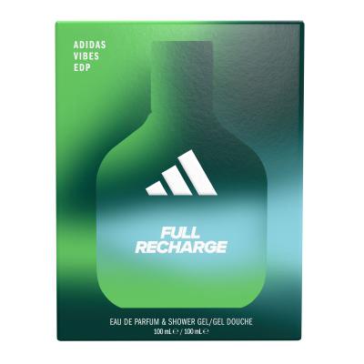 Adidas Vibes Full Recharge Dárková kazeta parfémovaná voda 100 ml + sprchový gel 100 ml