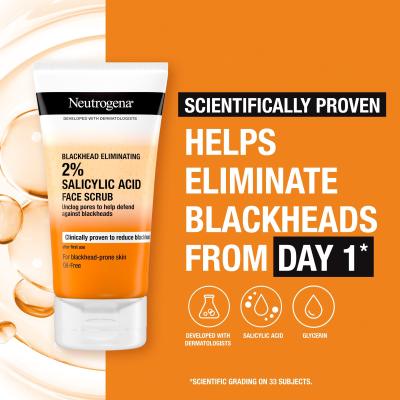 Neutrogena Blackhead Eliminating 2% Salicylic Acid Face Scrub Peeling 150 ml