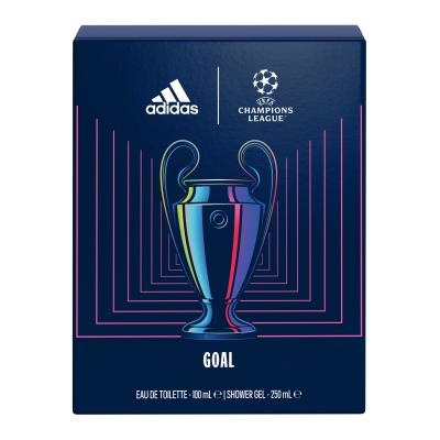 Adidas UEFA Champions League Goal Dárková kazeta toaletní voda 100 ml + sprchový gel 250 ml